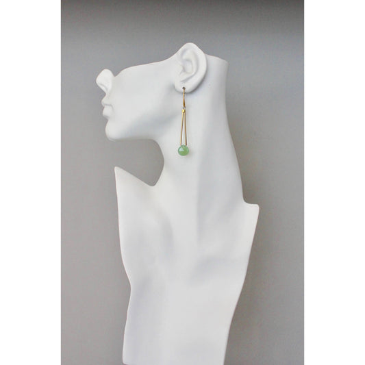 David Aubrey | Green onyx earrings