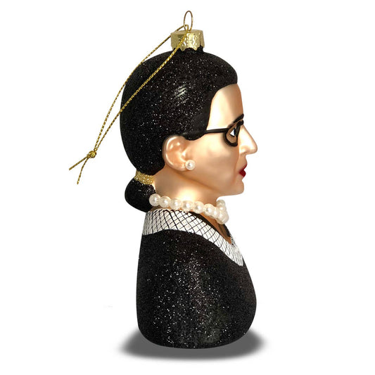 Naked Decor | Notorious RBG Ruth Bader Ginsburg Glass Ornament