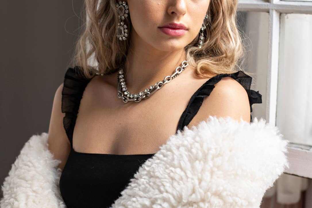 TOVA | Cricket Necklace: Antique Silver
