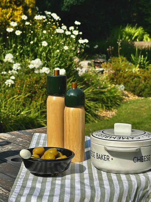 MÆGEN | Salt & Pepper Grinder - Green & Gold: Large