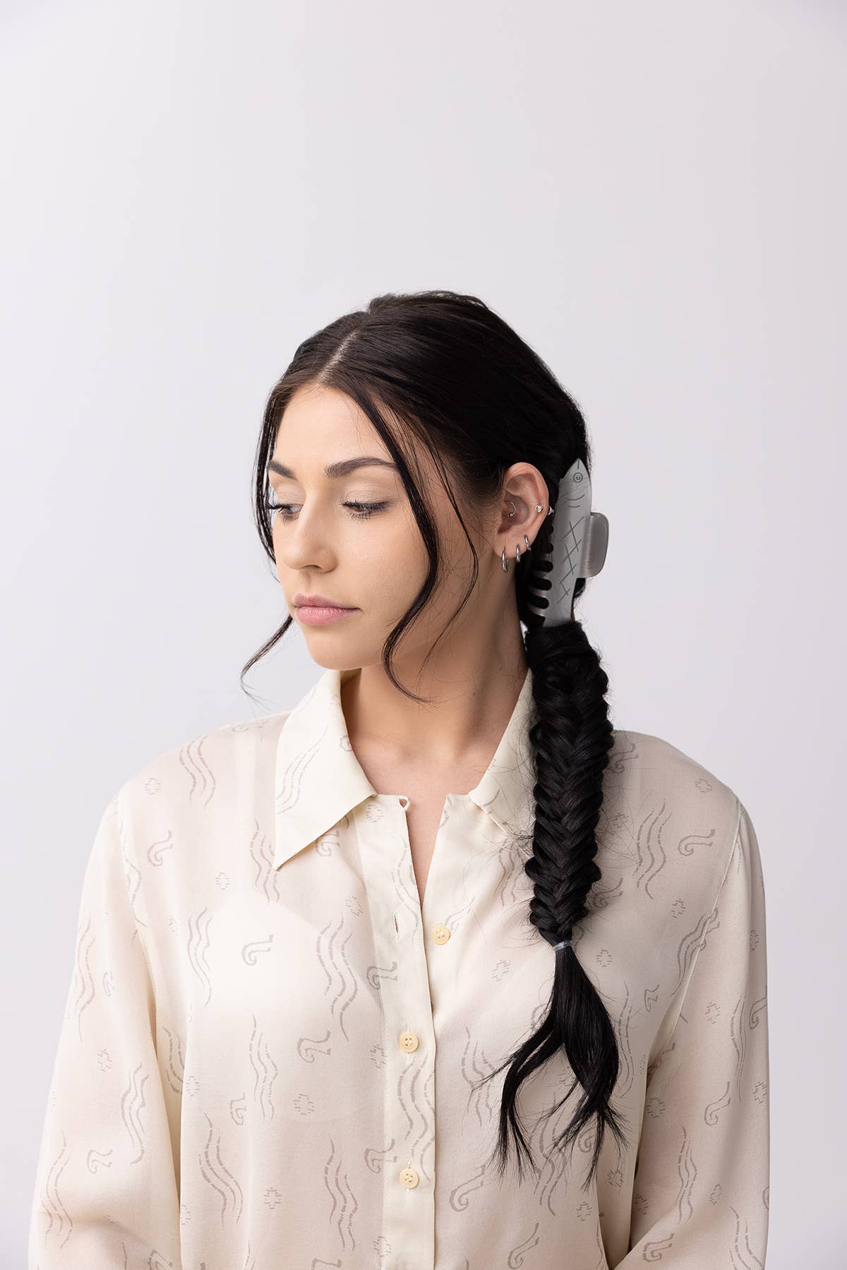 WINONA IRENE | Herring Silver Fish Claw Clip