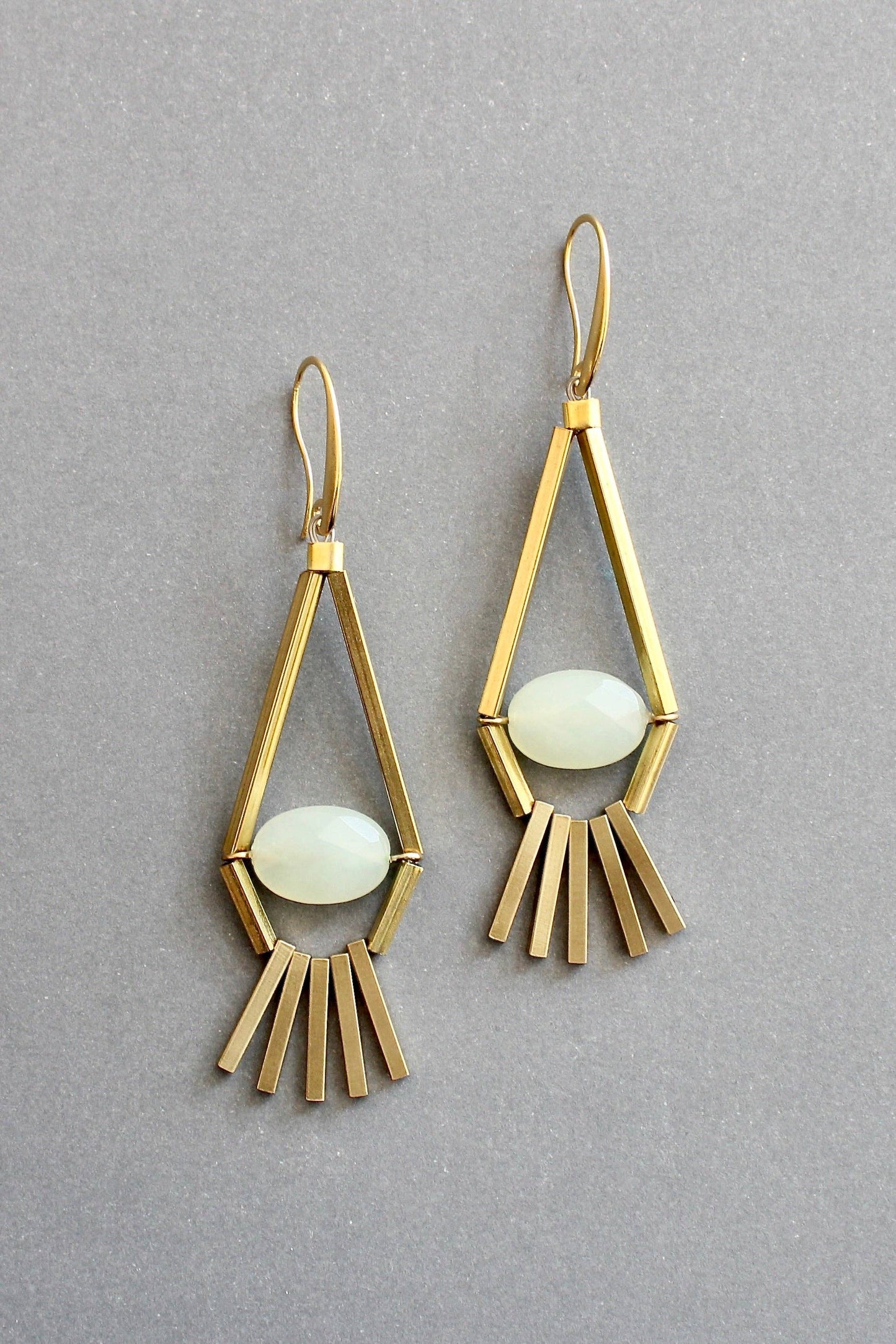 David Aubrey Jewelry - | Green aventurine earrings