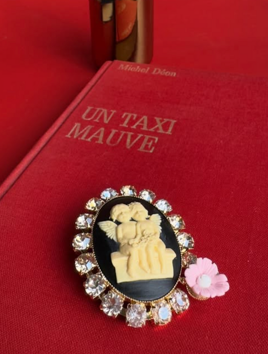 Julie Sion | Brooch Aura bronze - Ivory SALE