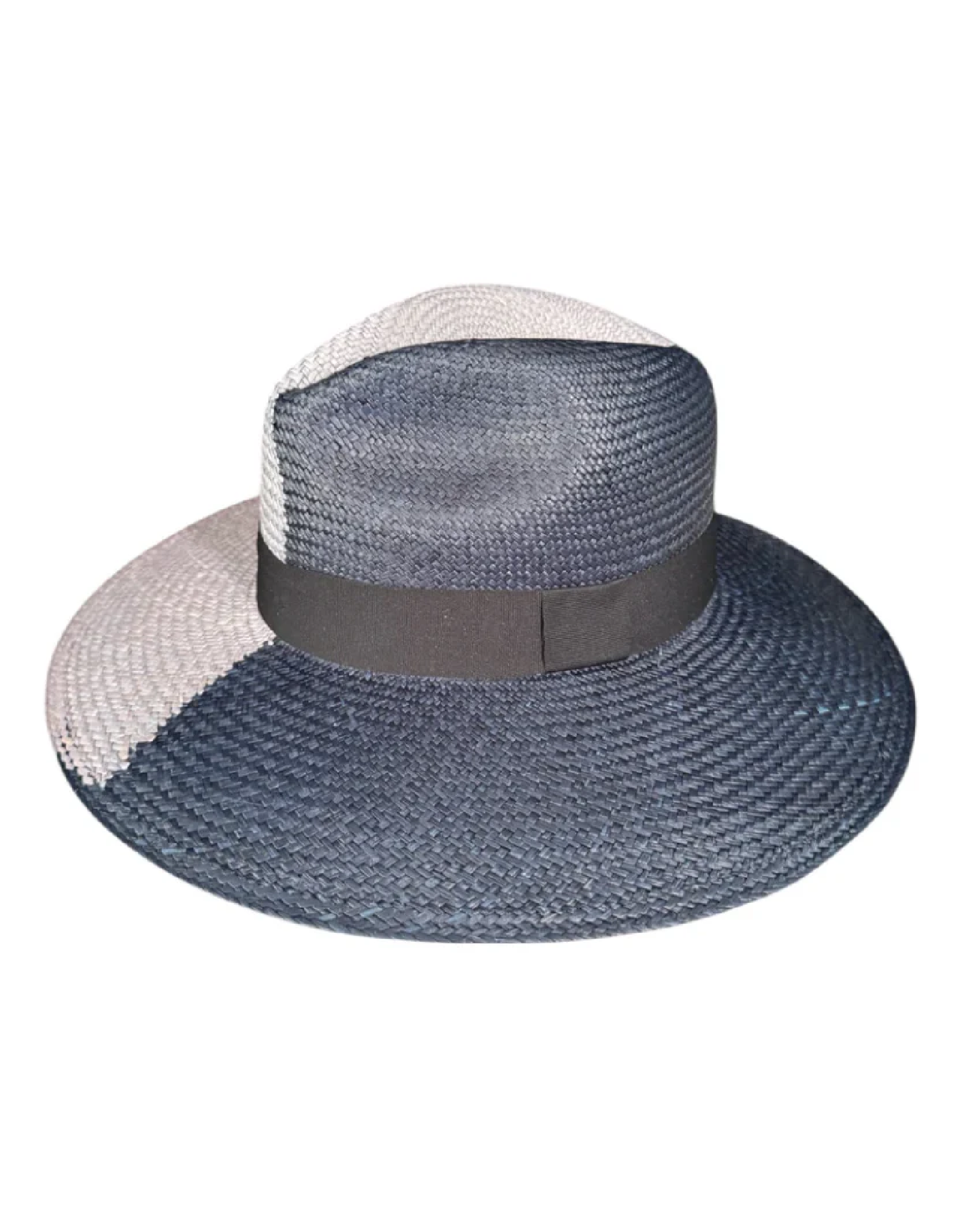 L'ora D'oro | Panama Hat - Navy Grey Bi Colour