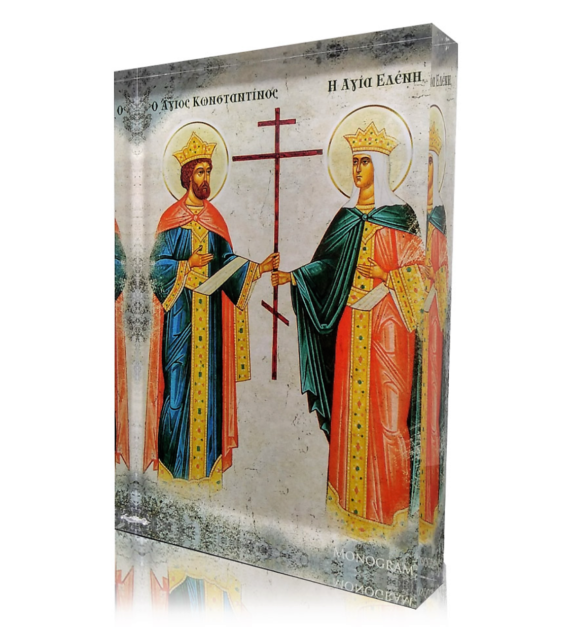 Monogram Atelier | Saint Constantine and Saint Helen Icon - Άγιος Κωνσταντίνος Ελένη