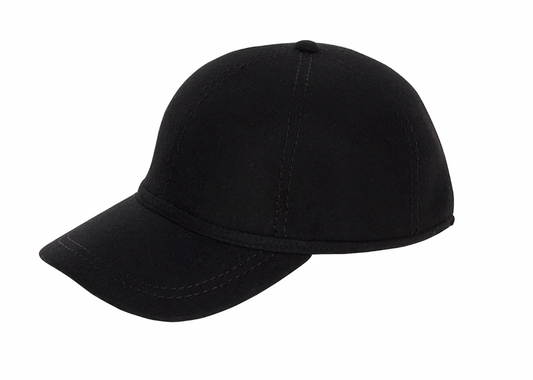 Sarah J Curtis | Black Woollen Cap - SALE