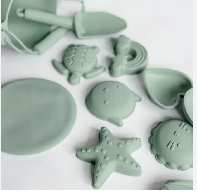 CLASSICAL CHILD | Bucket & Toys Set - Sage Green