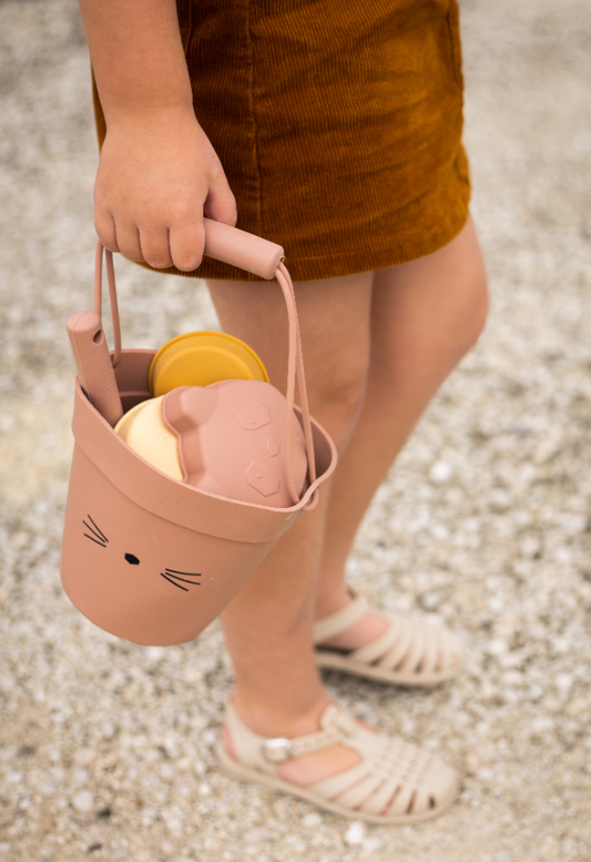 CLASSICAL CHILD | Beach Bucket Set Pink Cat - SALE