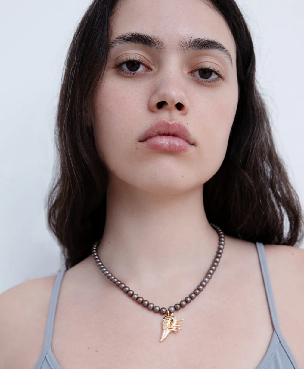 Briwok | Rell Pearl Necklace- Gold