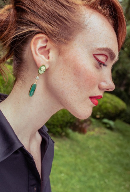 Julie Sion | Lord Earrings - Green