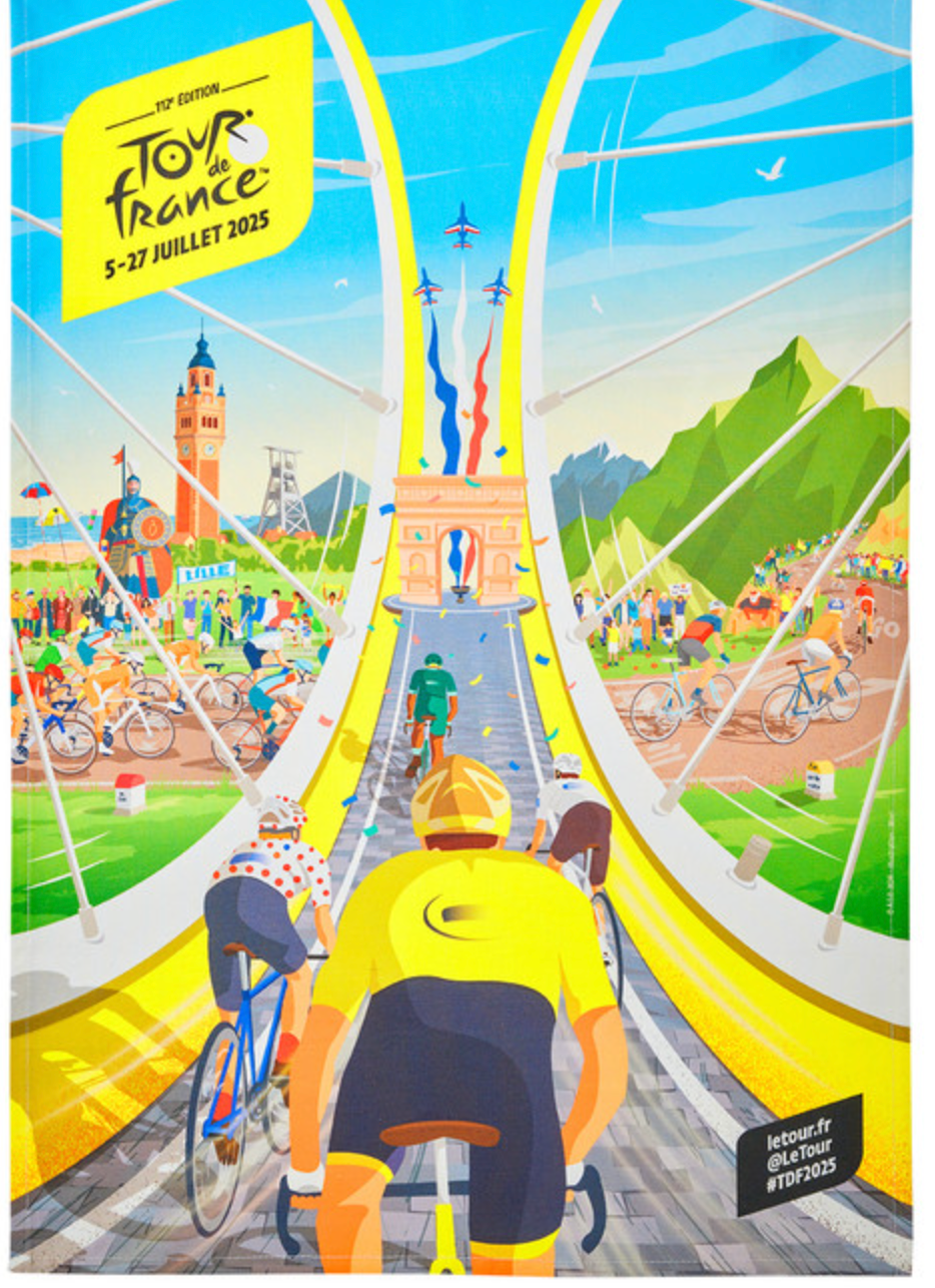 Coucke | Winners -Tour de France - Tea Towel