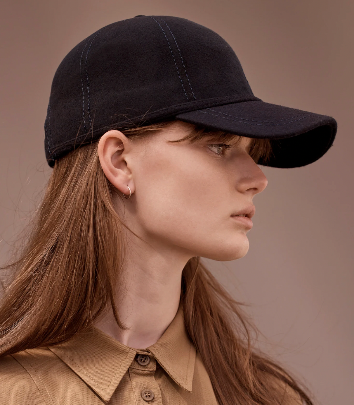 Sarah J Curtis | Woollen Cap Navy - SALE