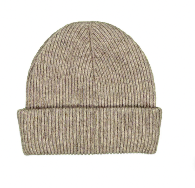 McDonald Textiles| Possum Merino Fine Rib Hat - Mocha
