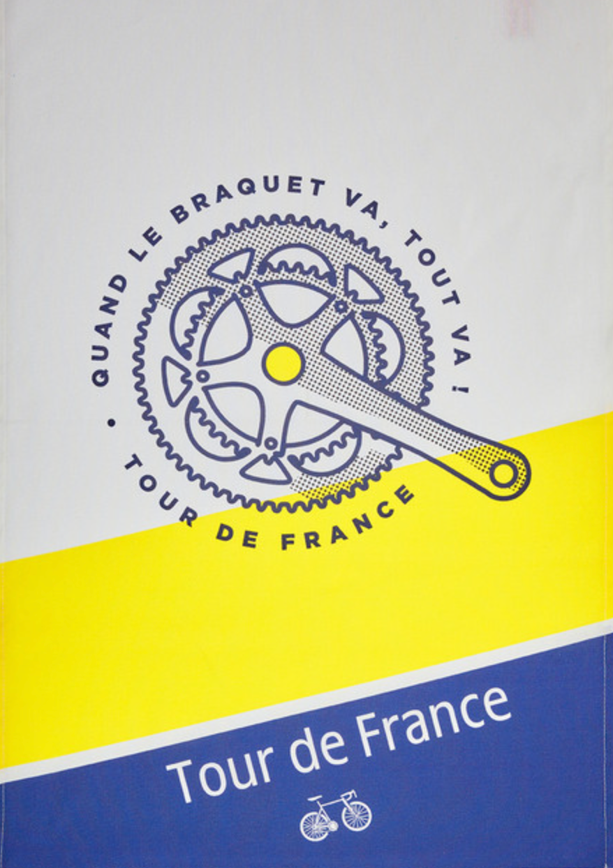 Coucke | Pedalier, Tour de France - Tea Towel SALE