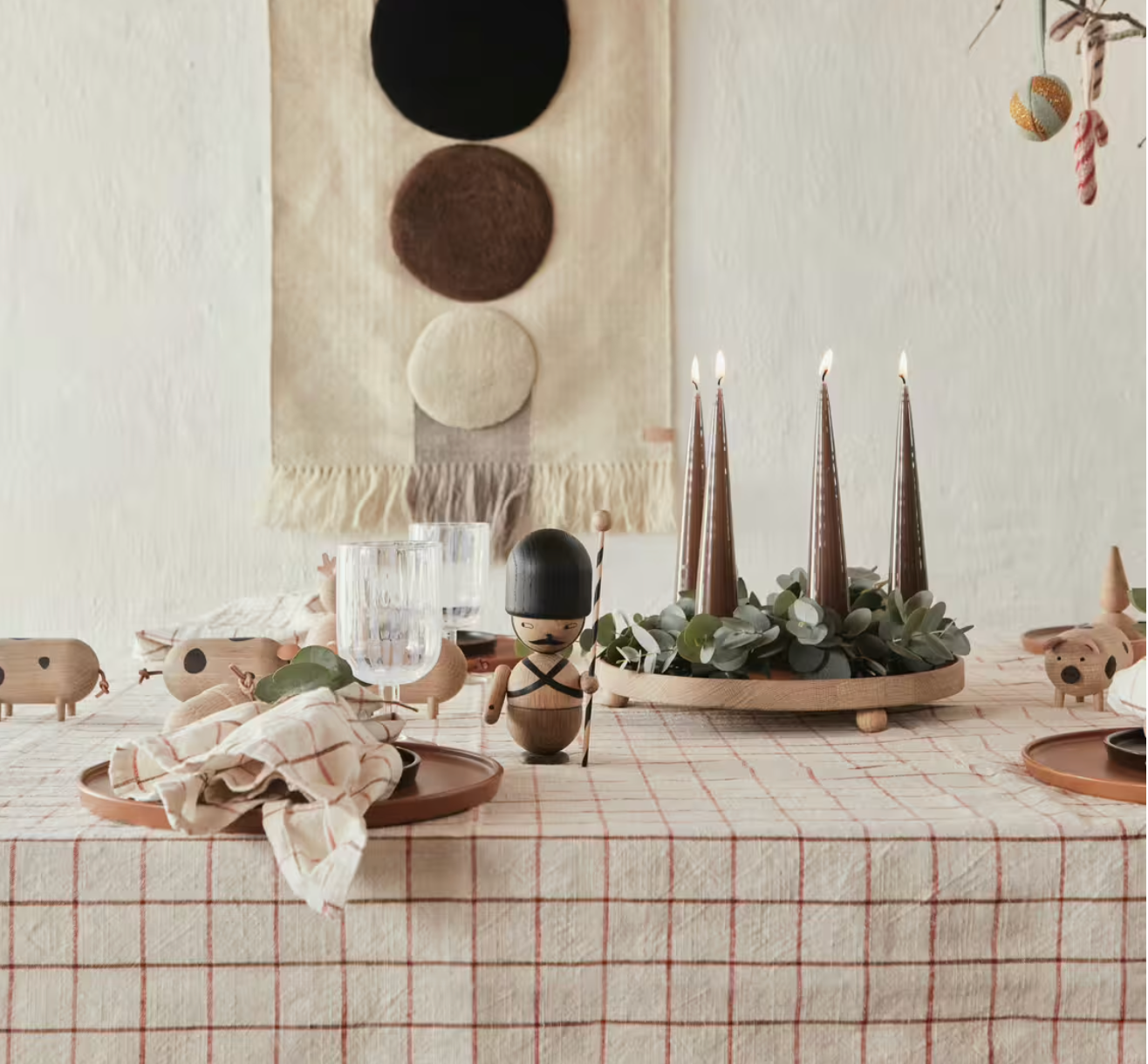 OYOY | Grid Organic Cotton Tablecloth |- 140x260cm, White