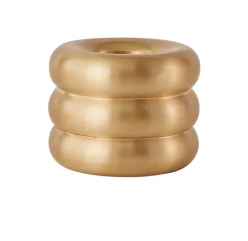 OYOY| Savi Solid Brass Candleholder - Brushed Brass