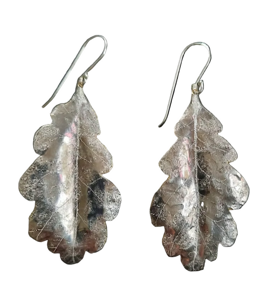 Emma Cunningham | Oak Leaf Earrings - large