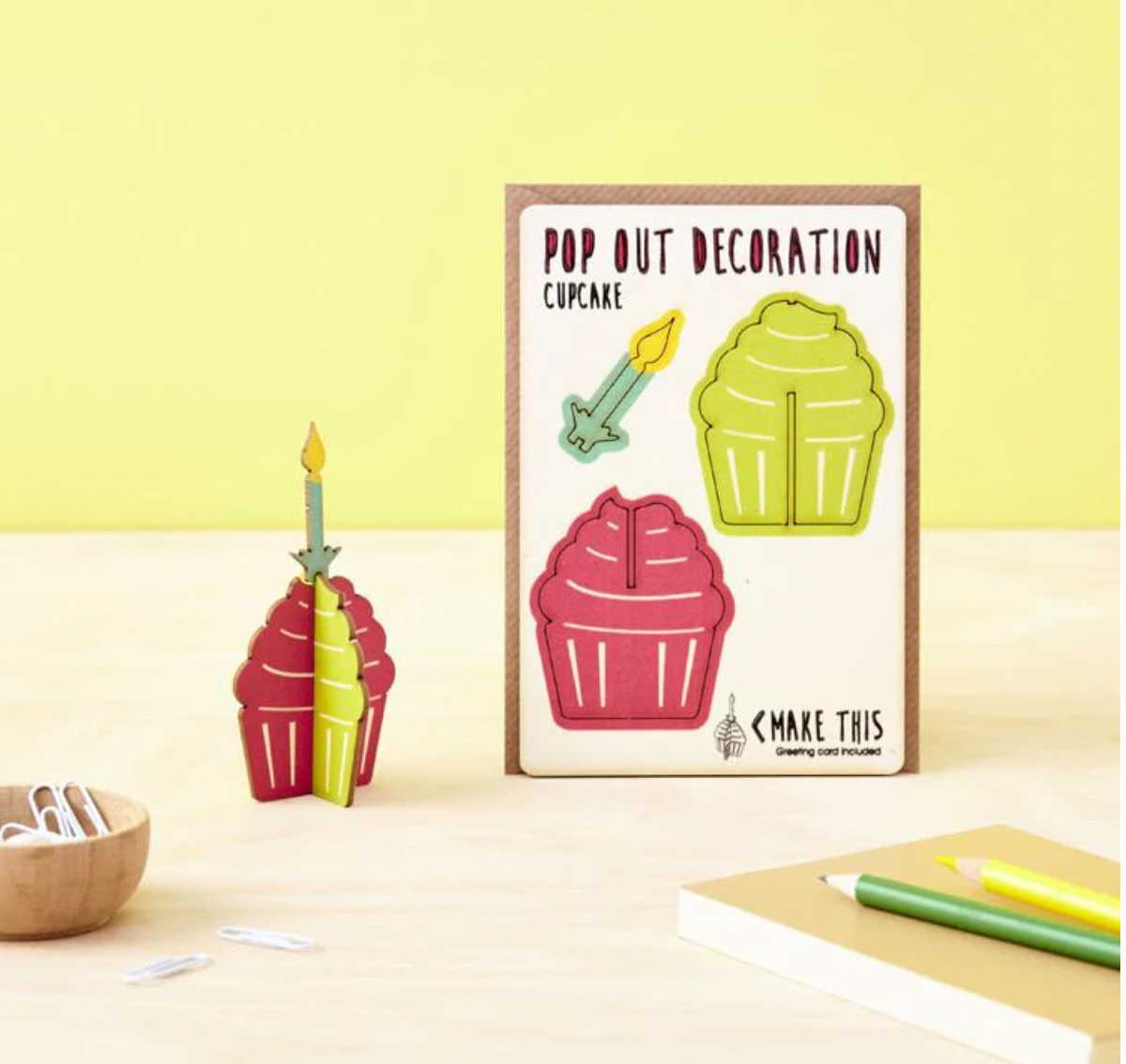 Pop Out Cupcake Greeting Card