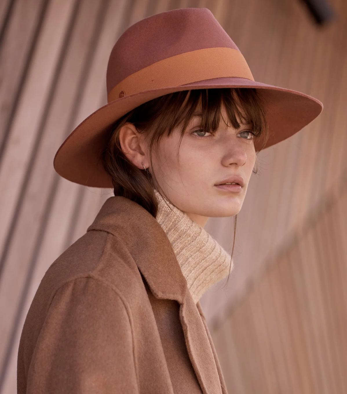 Sarah J Curtis | Wool Fedora, Terracotta - SALE