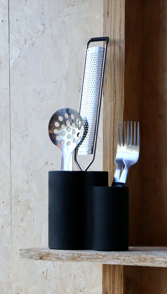 DESIGNSTUFF | Cutlery Drainer/Holder, Black