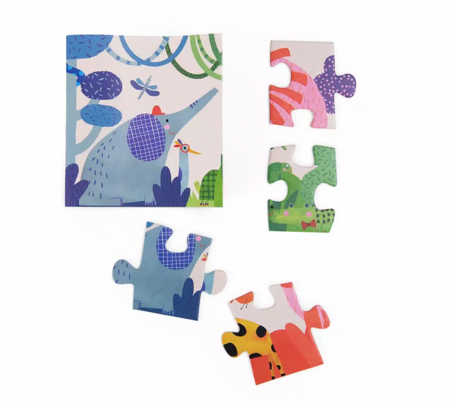 Moulin Roty | Les Toupitis the colourful world puzzle