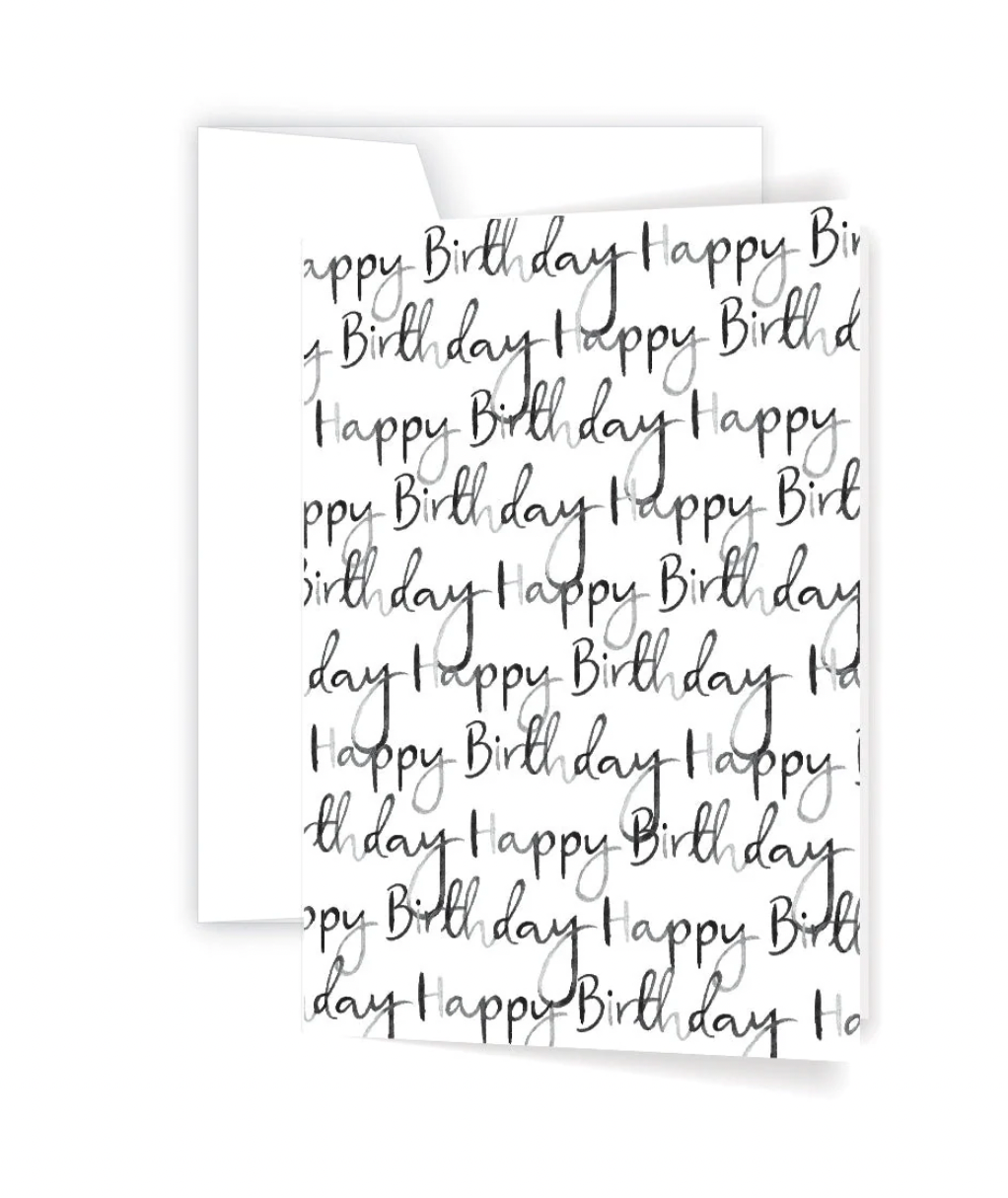 ELLEN WALSH DESIGNS | Birthday Script Card