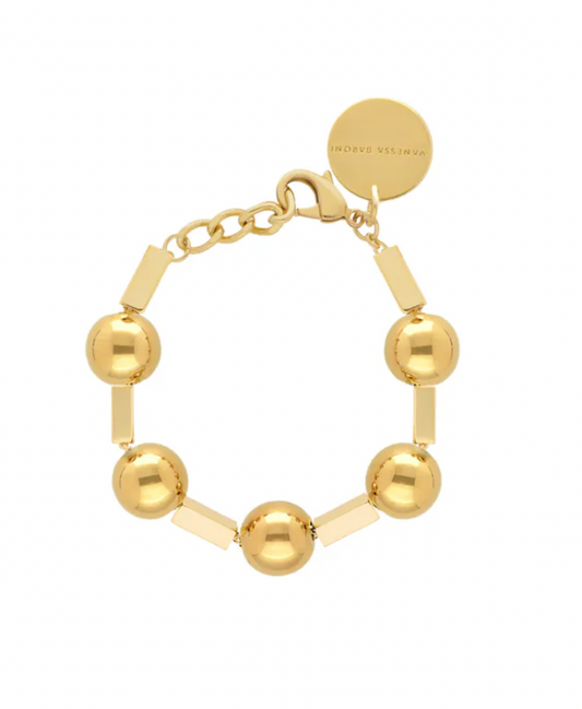 Vanessa Baroni | Ball Chain Bracelet in Gold