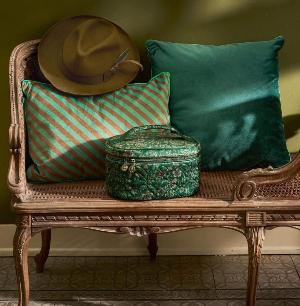 Pip Studios | Beauty Case Cleo Quilted Daisy Dreams - Green