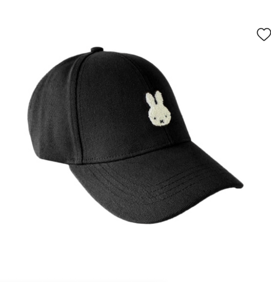 Miffy | Canvas Cap (M - 56cm) - Black