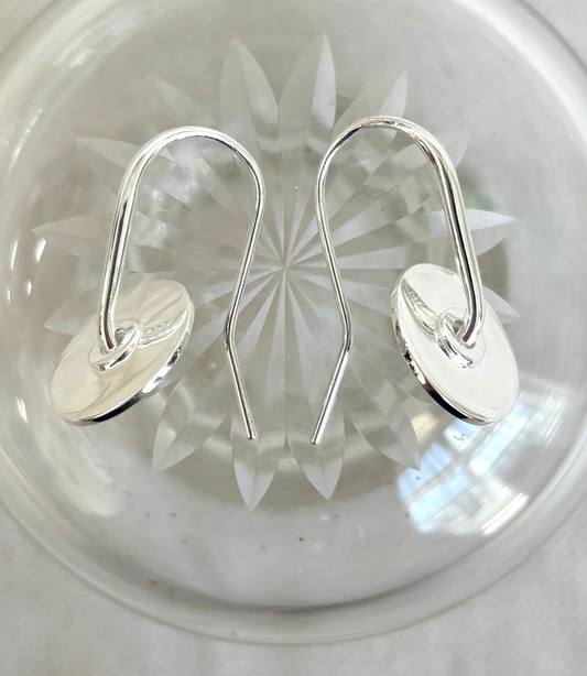 Verdant Heart | Baie Earrings Silver Disc