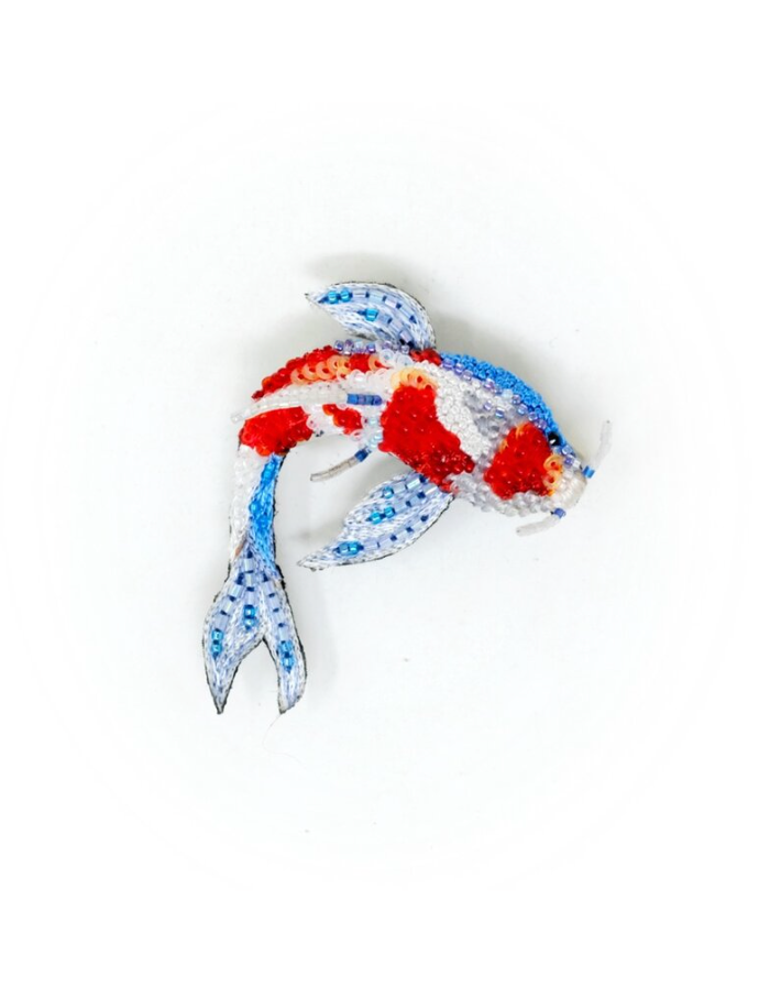 TROVELORE | Kohaku Koi Fish Brooch