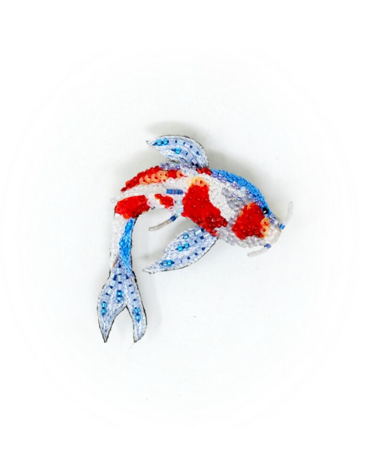 TROVELORE | Kohaku Koi Fish Brooch