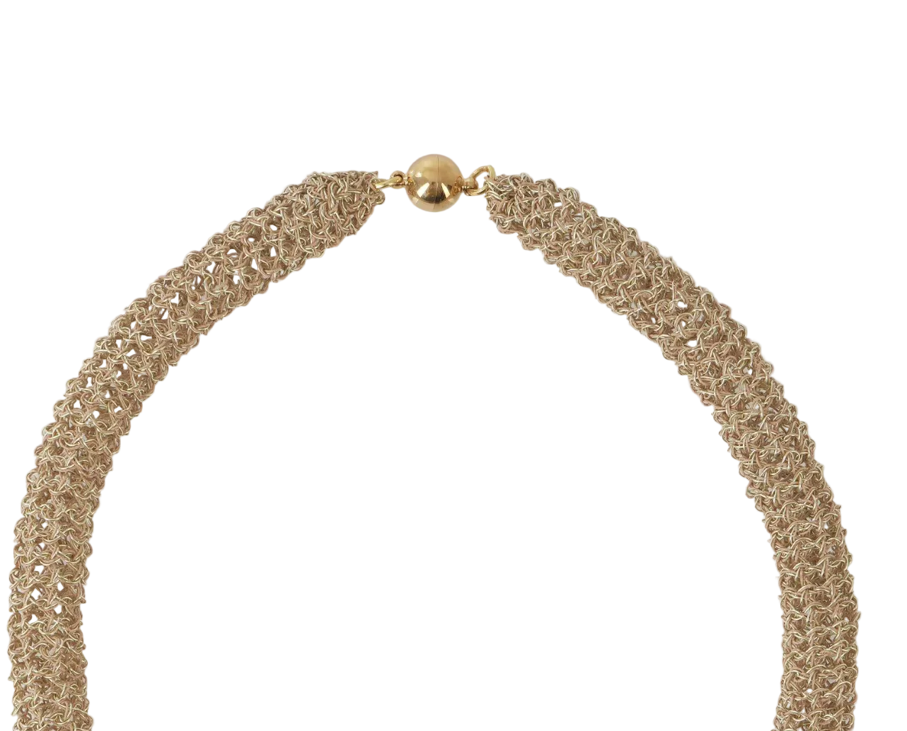 Hara Karamichali | Tube Knitting - Gold/Black Agate