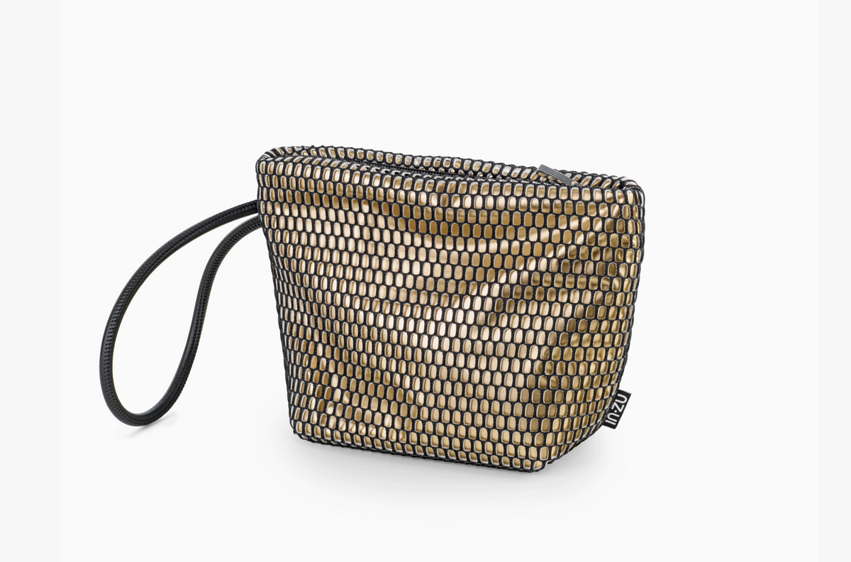 IN.ZU | Mouse bag - Black and Pale Gold Hive