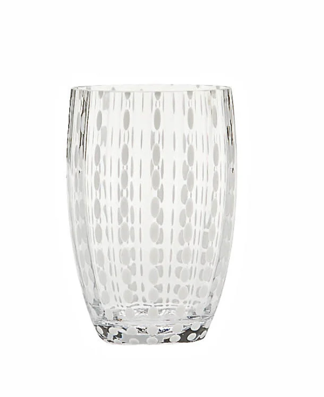 Zafferano Italy | PERLE Tumbler Gift Box of 2 - Clear