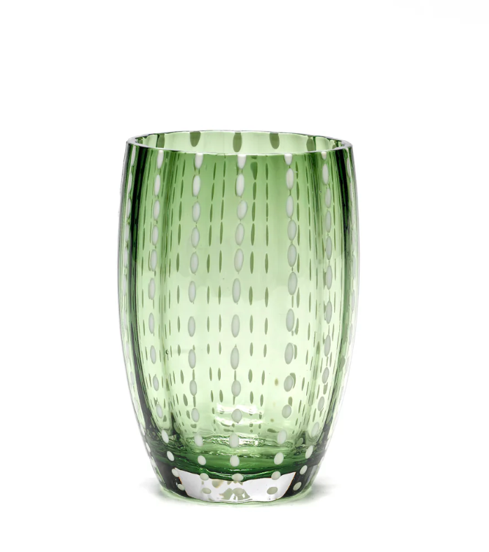Zafferano Italy | PERLE Tumbler Gift Box of 2 - English Green