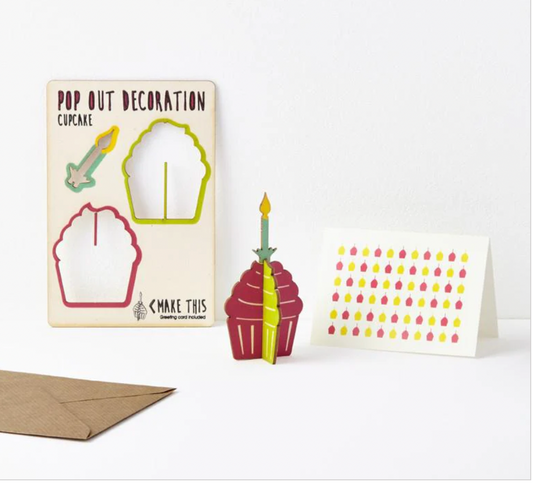 Pop Out Cupcake Greeting Card