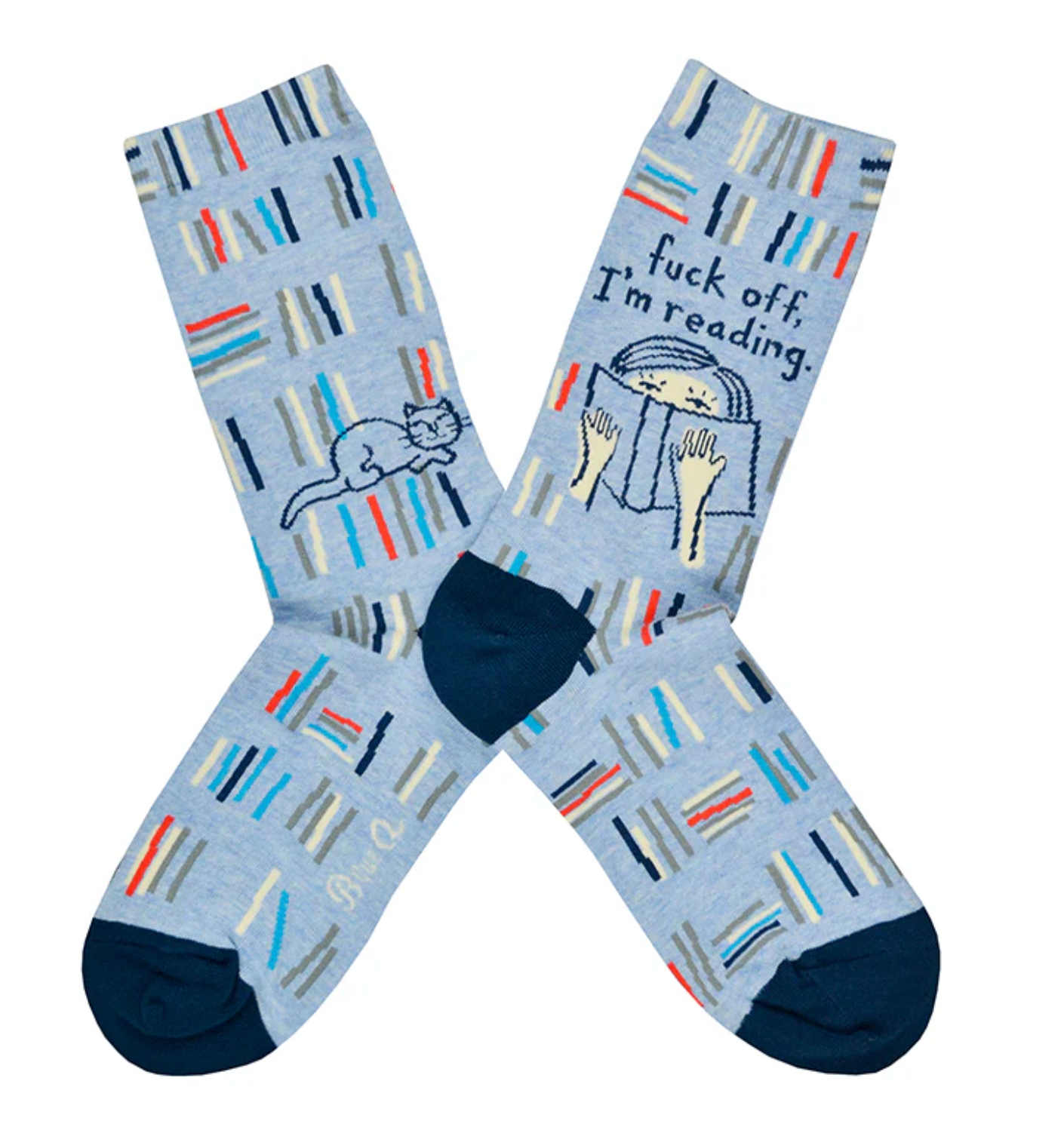 Blue Q | F*ck Off, I'm Reading Socks
