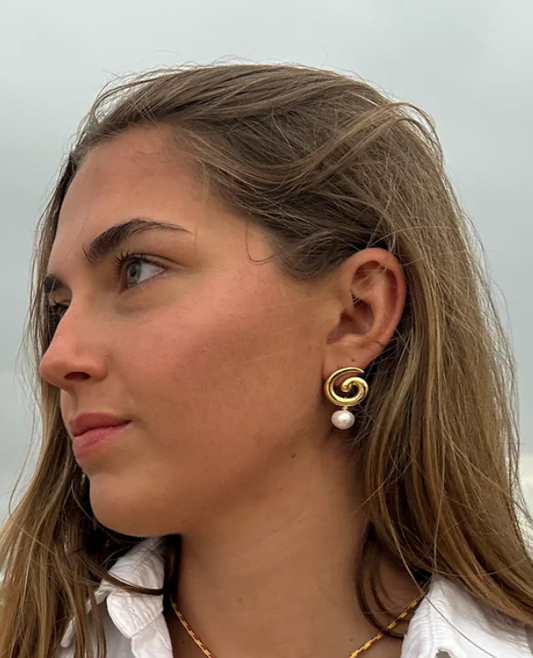 Briwok | Baby Brando Earrings- Gold SALE