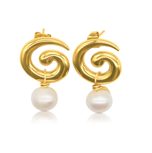 Briwok | Baby Brando Earrings- Gold
