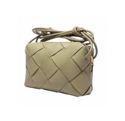 L'ORA D'ORO | Large Weave Crossbody Bag - Olive