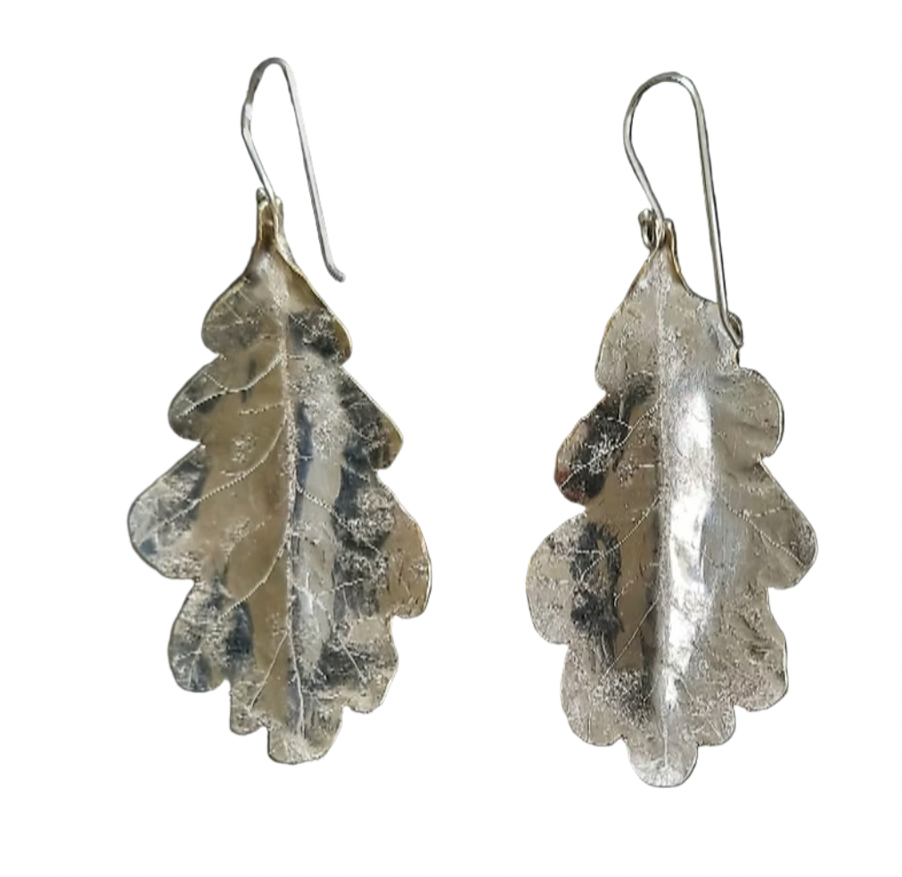 Emma Cunningham | Oak Leaf Earrings - large