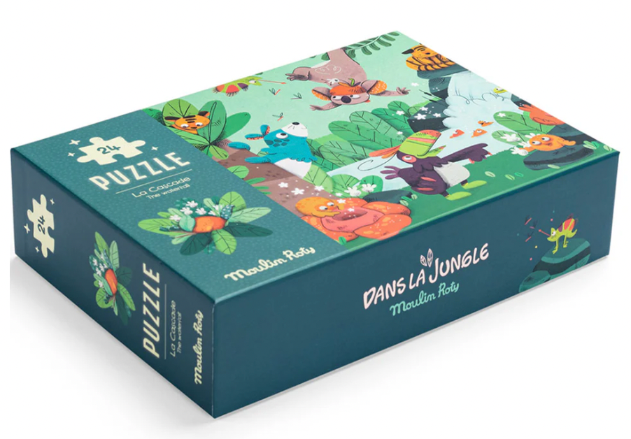 Moulin Roty | Dans la Jungle glow in the dark waterfall puzzle