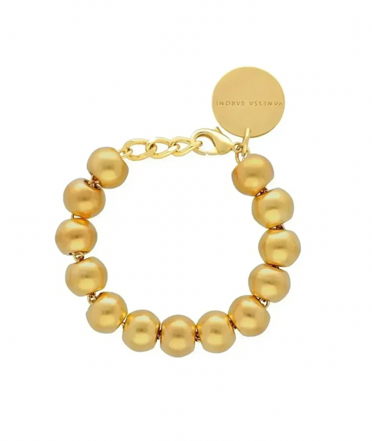 Vanessa Baroni | Beads Bracelet Gold Vintage