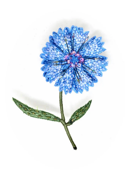 TROVELORE | Blue Bottle Flower Brooch
