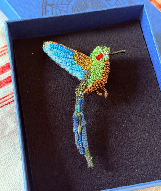 TROVELORE | Tropical Hummingbird Brooch