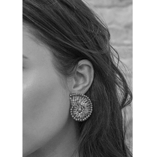 Tricia Milaneze | Butter Yellow Crochet Earrings