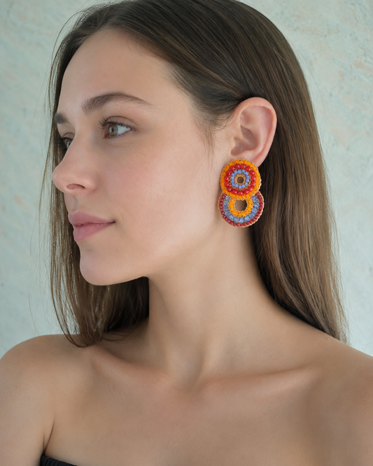 Tricia Milaneze | Sunrise Mix Gush Crochet Earrings