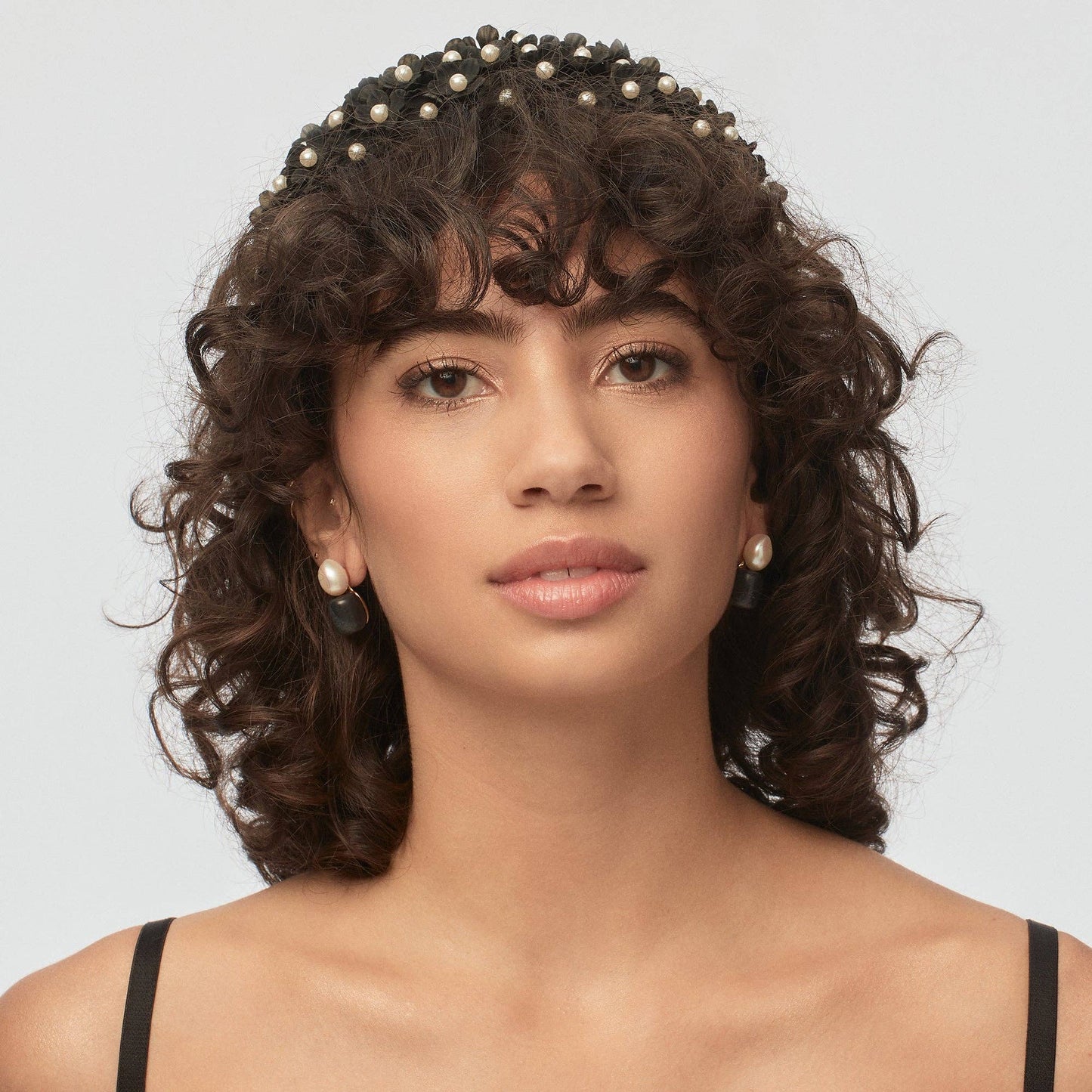 Lele Sadoughi | Jet Pebble Stud Earrings