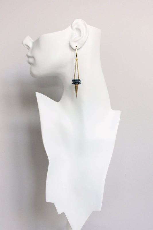 David Aubrey Jewelry | Geometric spike earrings